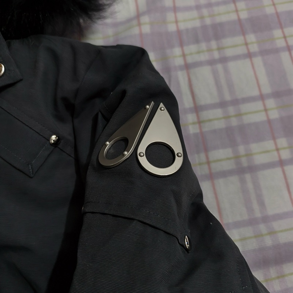 Moncler Black Hooded Down Jacket - Picture 2 of 14